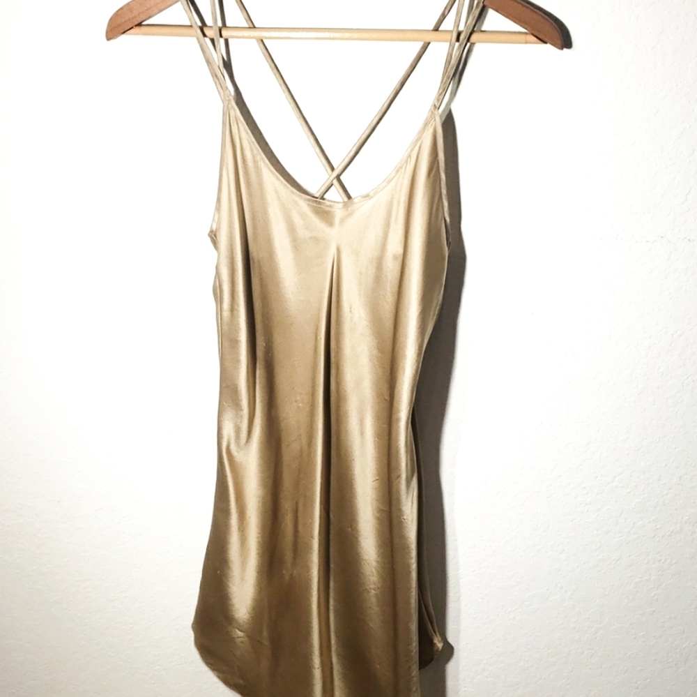 Gold Silk Slip - Picture 4 of 7